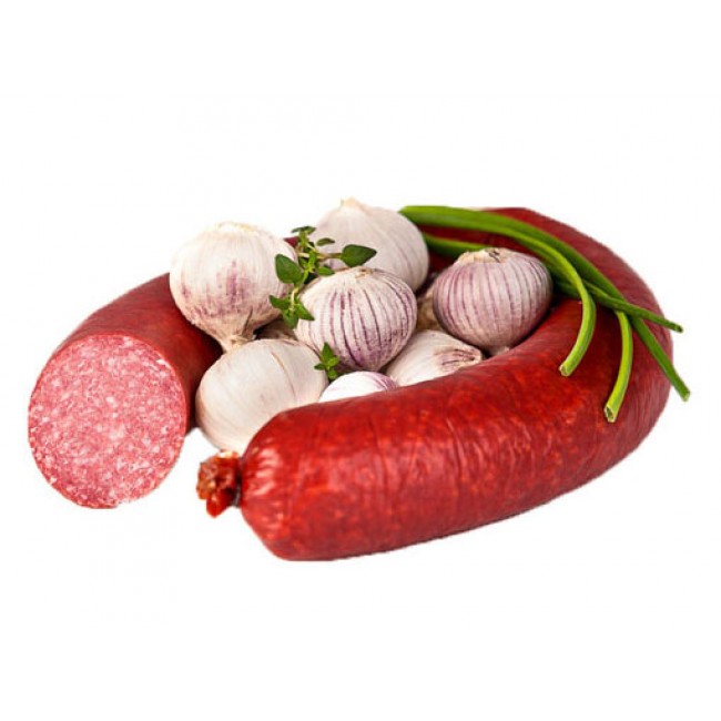 KnoblauchSalami im Ring