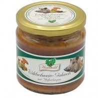 Wildschwein-Gulasch mit Pfifferlingen